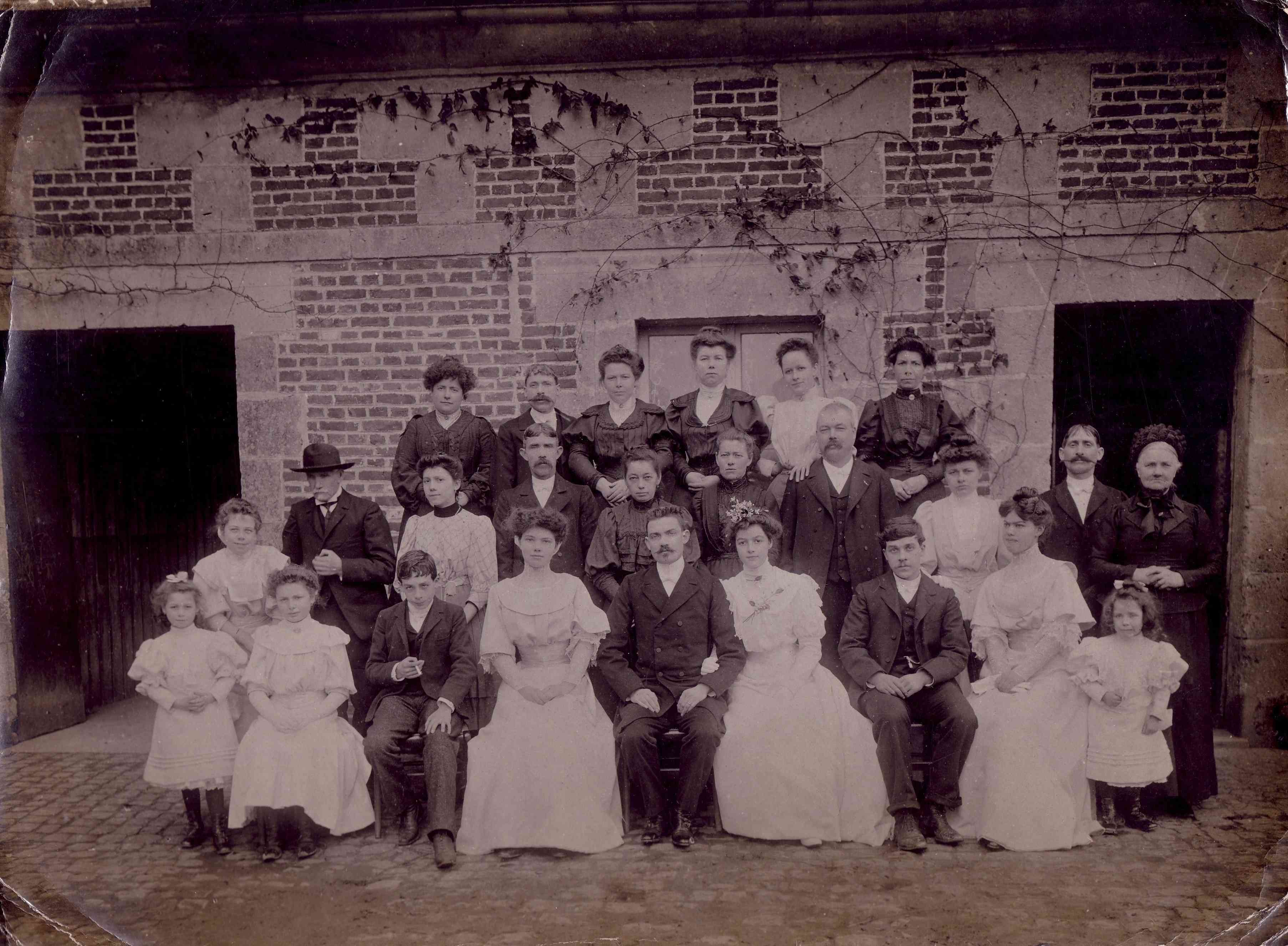 Mariage Hallade-Frison 1908 Autreville