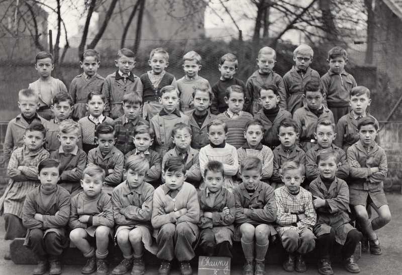 Une classe  Chauny vers 1954